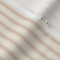 Classic Beige Ticking Stripe: Neutral Pillow Ticking