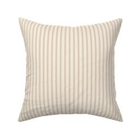 Classic Beige Ticking Stripe: Neutral Pillow Ticking