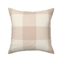 4" Gingham: Beige & Ivory Gingham Check, Neutral Buffalo Check, Buffalo Plaid