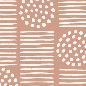 Hand Drawn Lines and Dots - Warm Neutrals