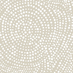 Mosaic minimalism- large cream and taupe