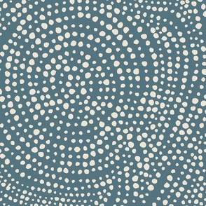 Mosaic minimalism- large scale slate blue