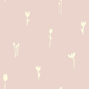 garden flowers ❀ regular ❀ duotone, antique pink