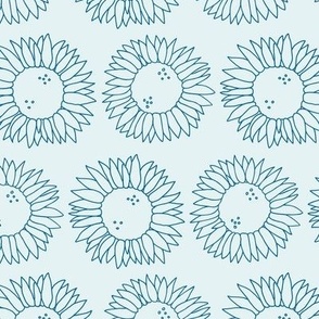 Homestyle Sunflowers - Blue