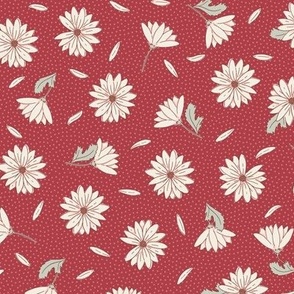 Loves Me Daisy Dot | Cherry Red | Cottage