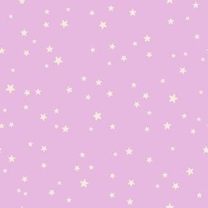 xs-Baby Girl-Cream stars on Lilac
