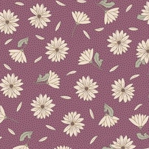 Loves Me Daisy Dot | Vintage Lilac | Cottage