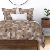 Geometric Circles - Warm Minimalism - Light Linen Multi Color (Large)