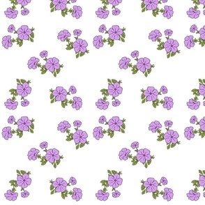 Lilac Petunias - Maxi
