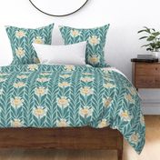 Mimi's Flower Garden | Medium Teal