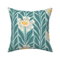 Mimi's Flower Garden | Medium Teal