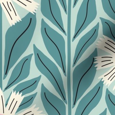 Mimi's Flower Garden | Medium Teal