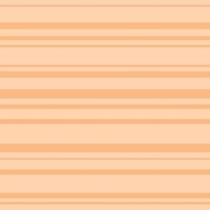 Medium, Soft, Random, Pastel Stripes in Peach