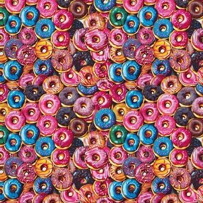 Delectable Donuts Delight: A Colorful Assortment Pattern