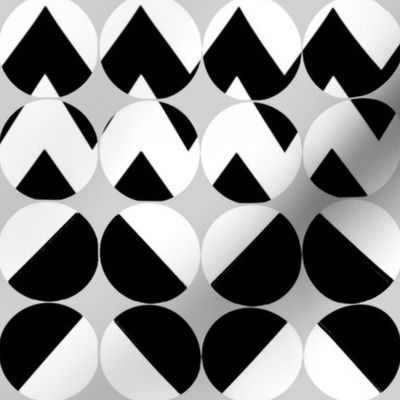 Bold Black and White Button Covers- chevrons