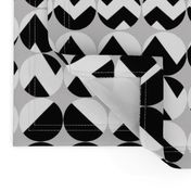 Bold Black and White Button Covers- chevrons