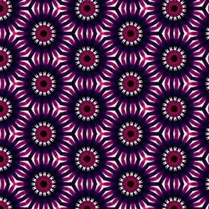 Pink and Purple inset Hexagon