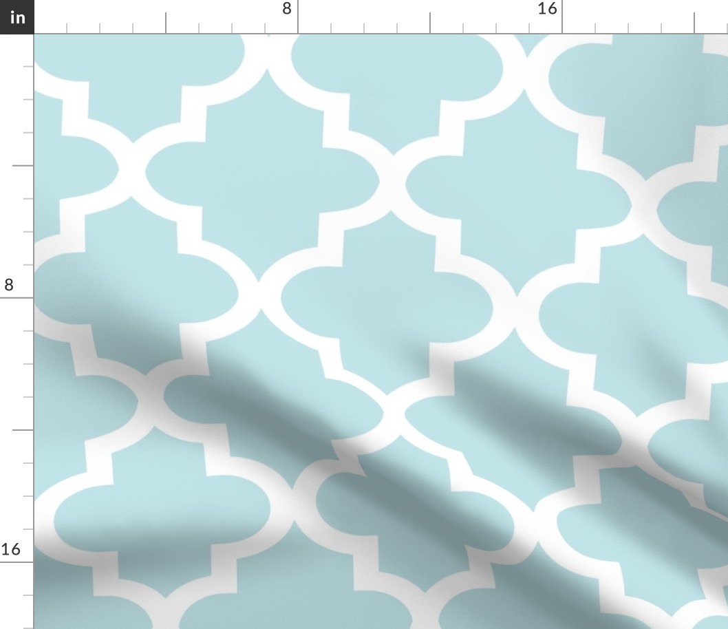 Quatrefoil Aqua