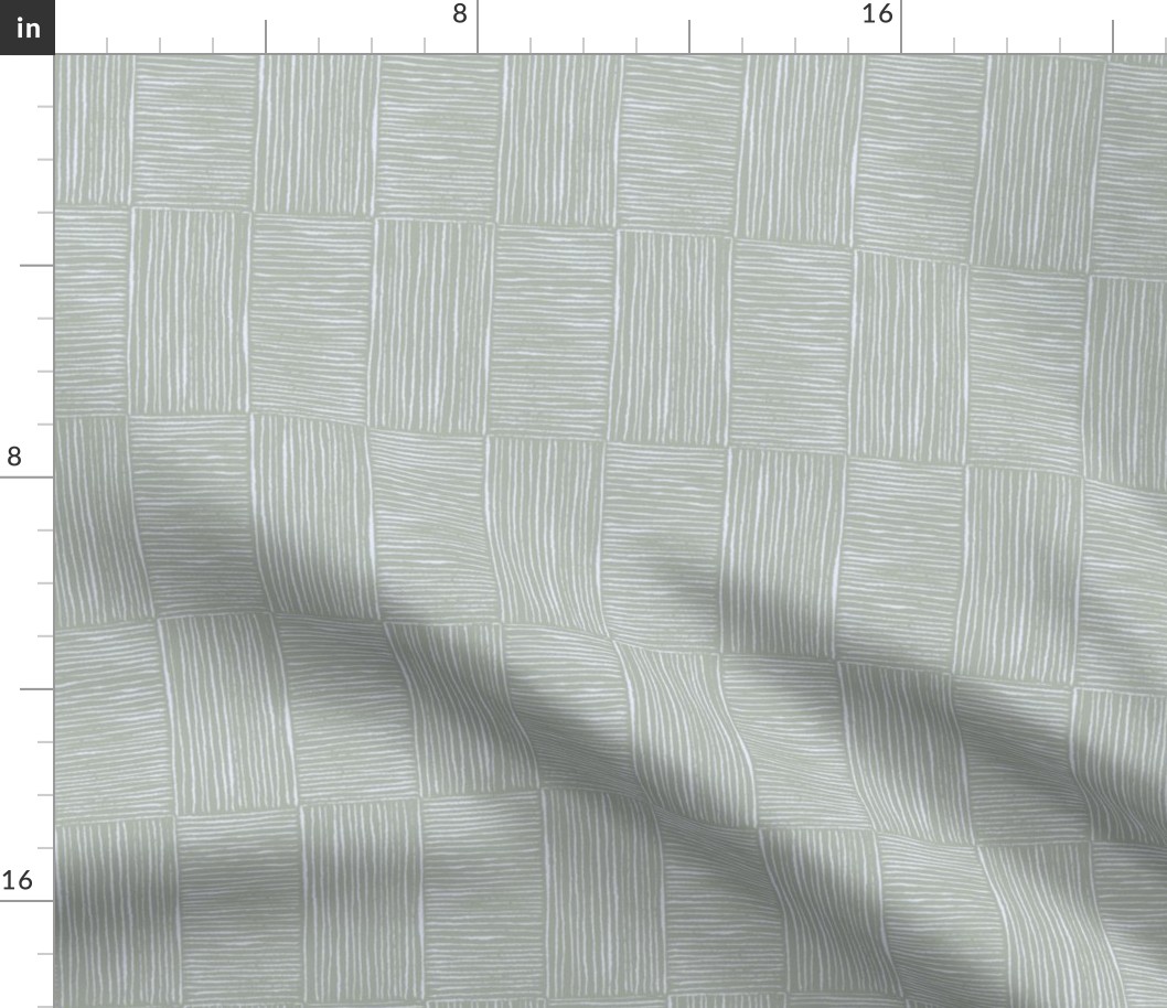 521 - Small scale neutral sage green and grey blue scratchy organic textured hand drawn minimalist rectangular checkerboard - for kids apparel, quilt backing, wallpaper, table cloths, curtains, duvet covers and sheet sets.