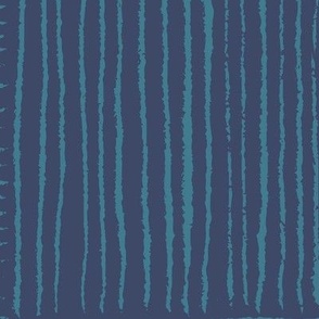 521 - Large scale navy blue and turquoise  scratchy organic textured hand drawn minimalist rectangular checkerboard - for wallpaper, table cloths, curtains, duvet covers and sheet sets.