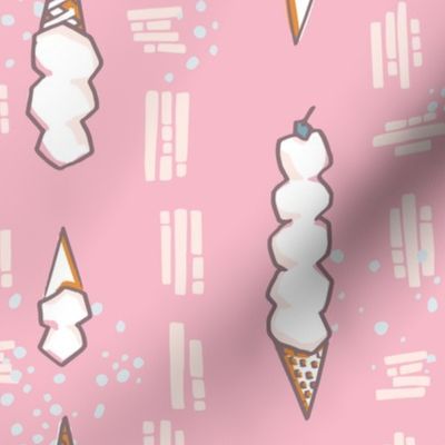 Ice Cream Cones in Pink M