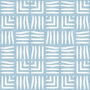 Weave in Velvety Blue and White  SMALL  