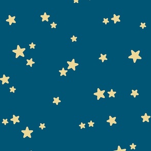 Large-Baby Boy Stars on Dark Blue
