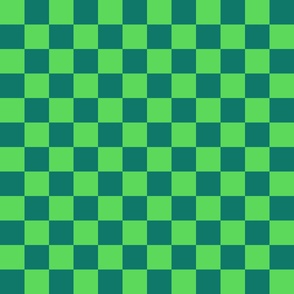 Blue Green Checkered Gingham Pattern