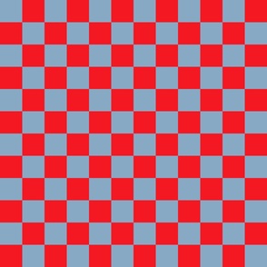 Red Blue Checkered Gingham Pattern