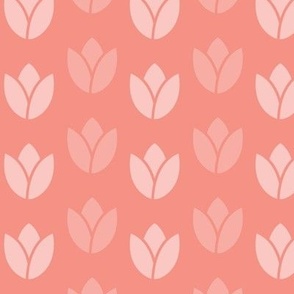 Simple small tulips Pantone 2024 spring color - desert flower