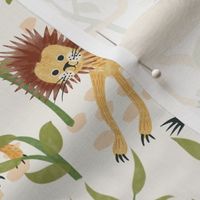 Lions (smaller hald drop) (fun designs collection) - lots of big cats in this watercolor style design.