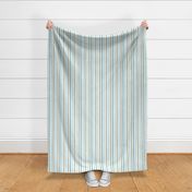 vertical ticking stripes in marine colors on white | medium