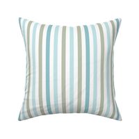 vertical ticking stripes in marine colors on white | medium