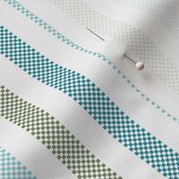 vertical ticking stripes in marine colors on white | medium