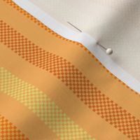 vertical ticking stripes on sunny apricot | medium