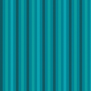 vertical ticking stripes on teal | medium