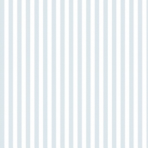 vertical ticking stripes fog blue on white | medium