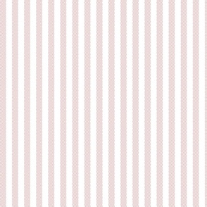 vertical ticking stripes pink clay on white | medium