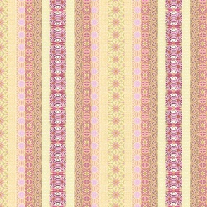 warm & cozy stripes golden berry pink 