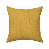 MEDIUM Boho Rhombus Shell 0057 8X geometric marigold abstract saffron tan