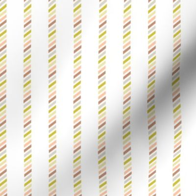 vertical soft multi color stripes on white | small