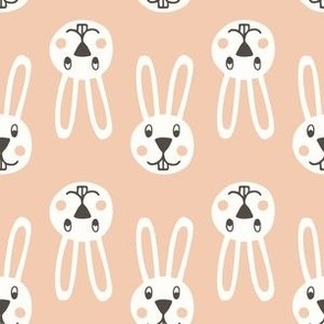 Funny Bunny / peach / cute animal pattern for your Easter DIY or other occasions from the Happy Easter collection