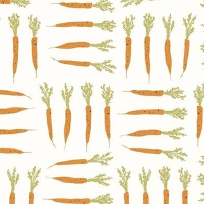 Carrots / food pattern veggies four-directional from the Happy Easter collection