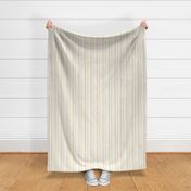 vertical ticking stripes in subtle colors on white | small