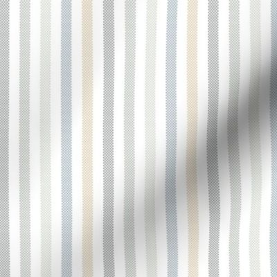 vertical ticking stripes in bright subtle colors | small