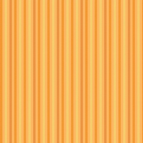 vertical ticking stripes on sunny apricot | small