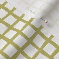 Wonky Grid / beige green / abstract geo grid coordinate pattern for your next spring DIY | Happy Easter Collection