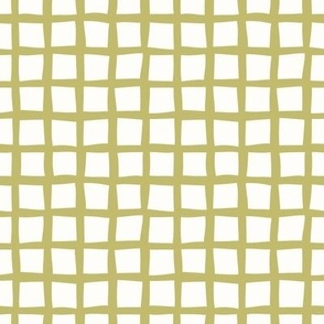 Wonky Grid / beige green / abstract geo grid coordinate pattern for your next spring DIY | Happy Easter Collection