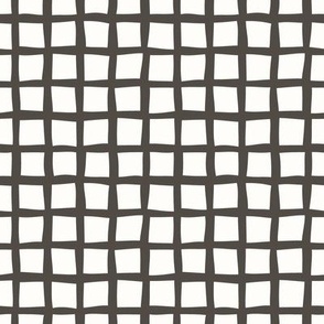 Wonky Grid / beige soil / abstract geo grid coordinate pattern for your next spring DIY | Happy Easter Collection