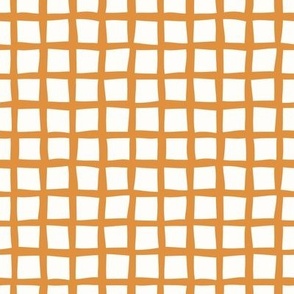 Wonky Grid / beige deep yellow / abstract geo grid coordinate pattern for your next spring DIY | Happy Easter Collection